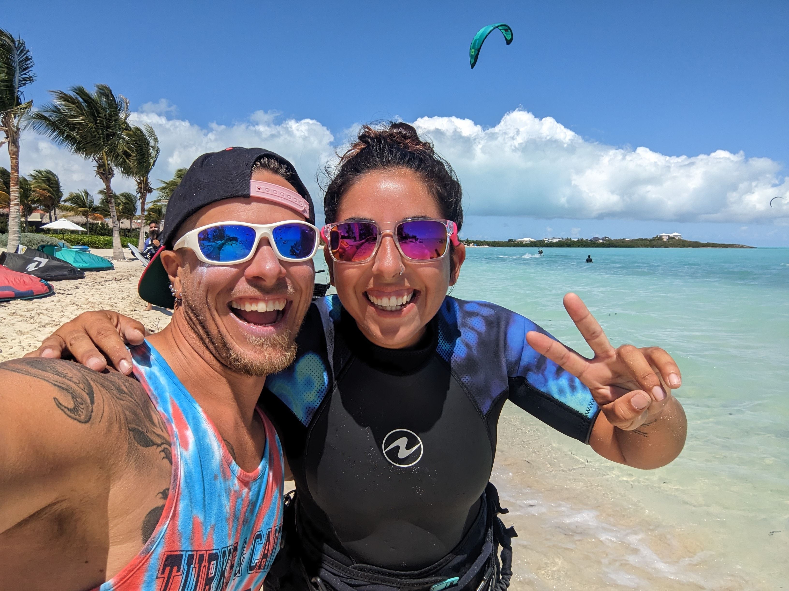 Instructors selfie on beach